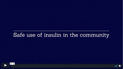 Safe use of insulin in the community