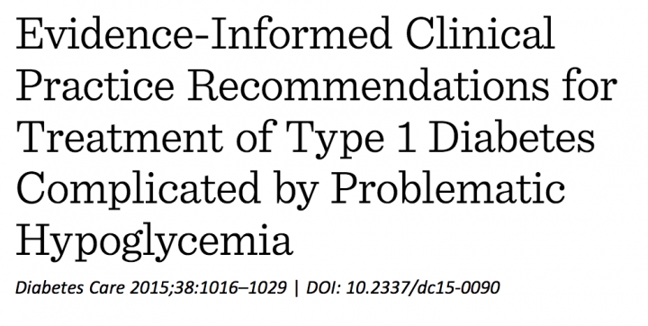 Clinical Recommendations For T1D Complicated By Problematic Hypos