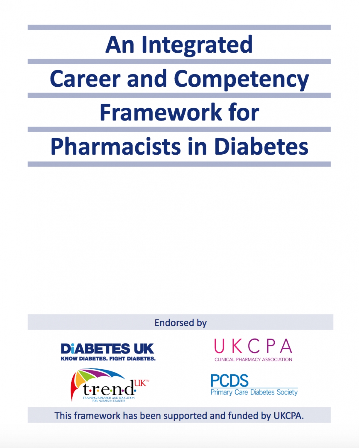 NEW career and competency framework for pharmacists in diabetes
