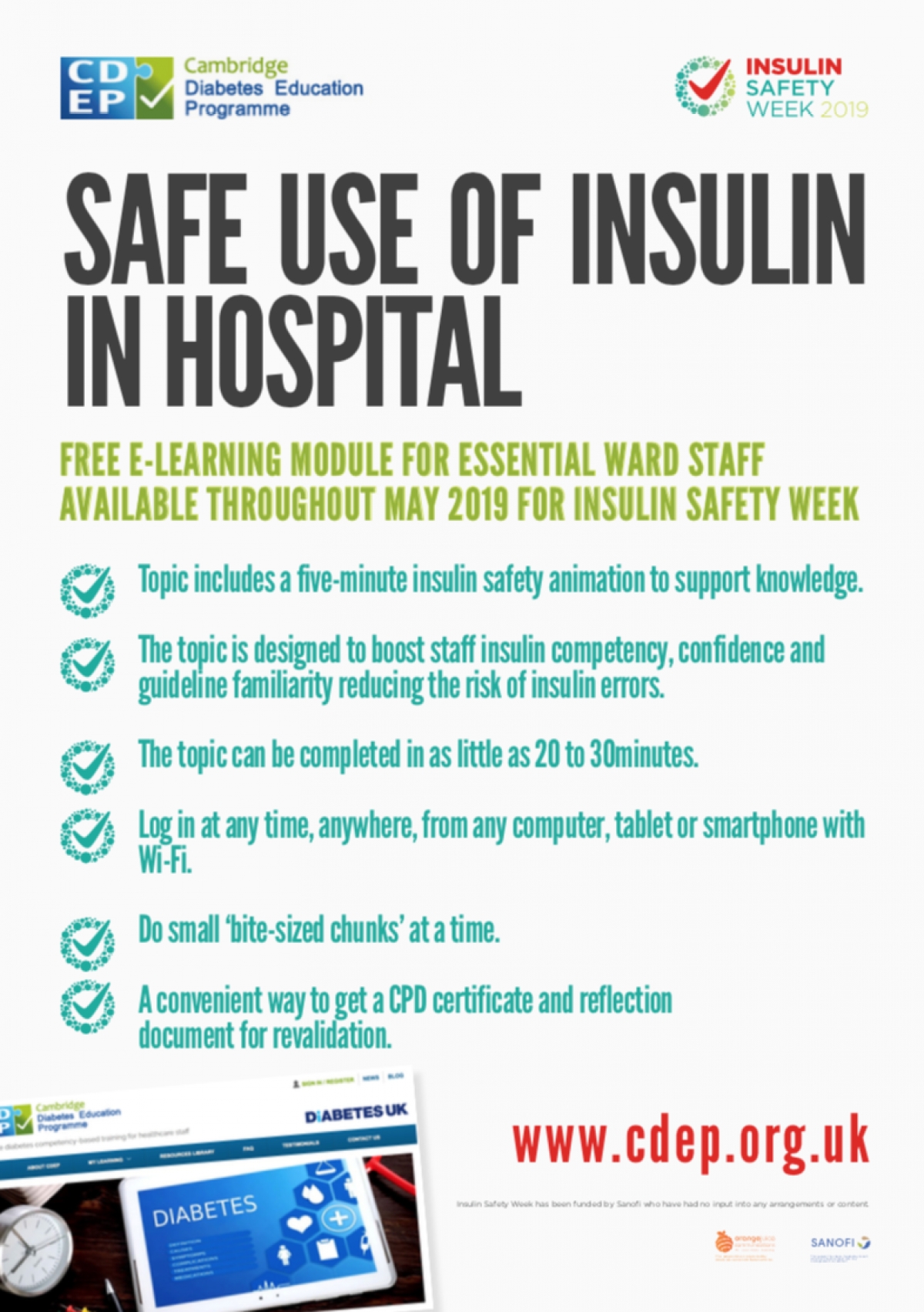 New Safe Use Of Insulin In Hospital Video Cambridge Diabetes
