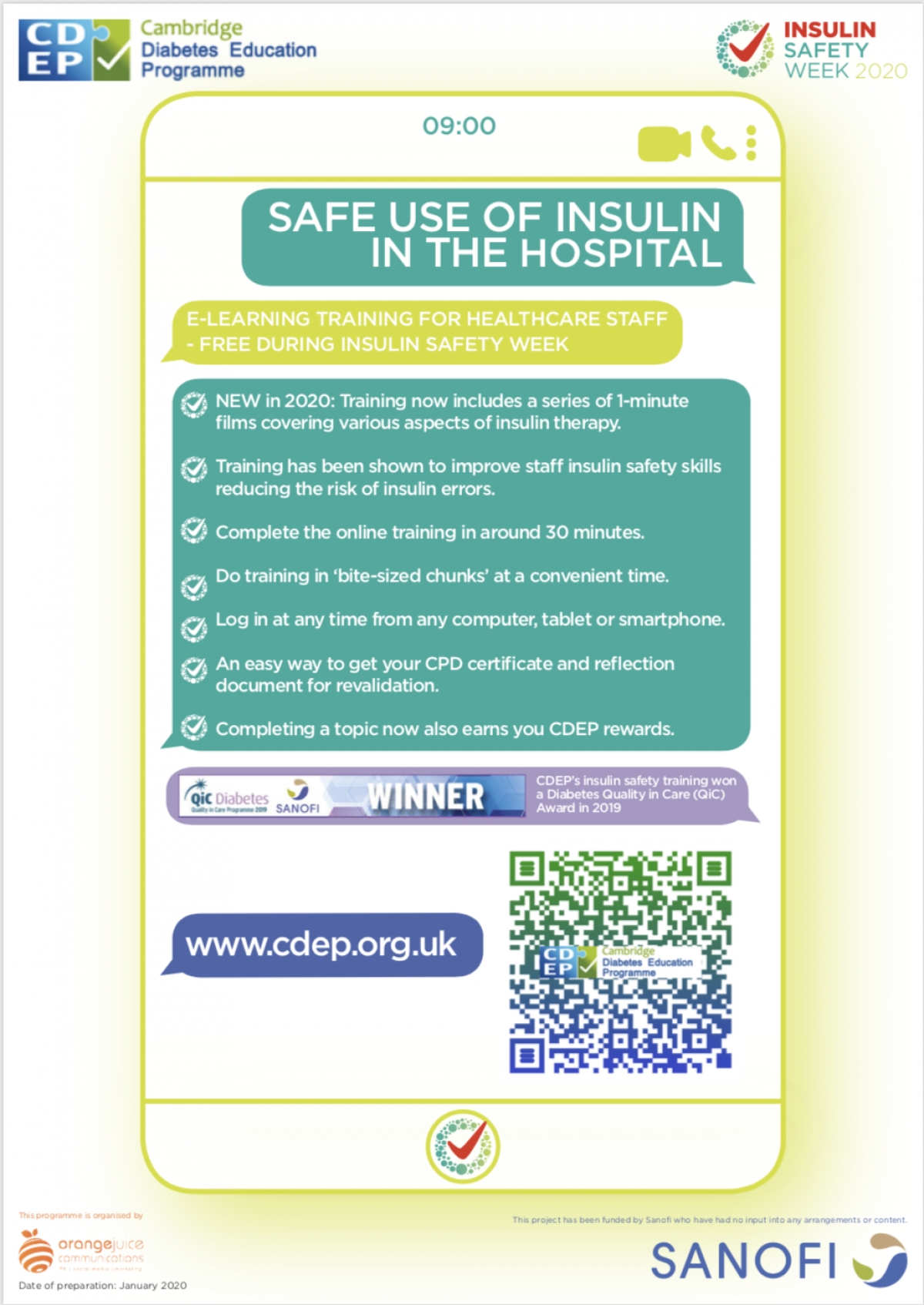CDEPs Insulin Safety Training Shortlisted For Prestigous HSJ Patient Safety Awards