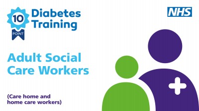 Diabetes 10pt training adult social care home workers front